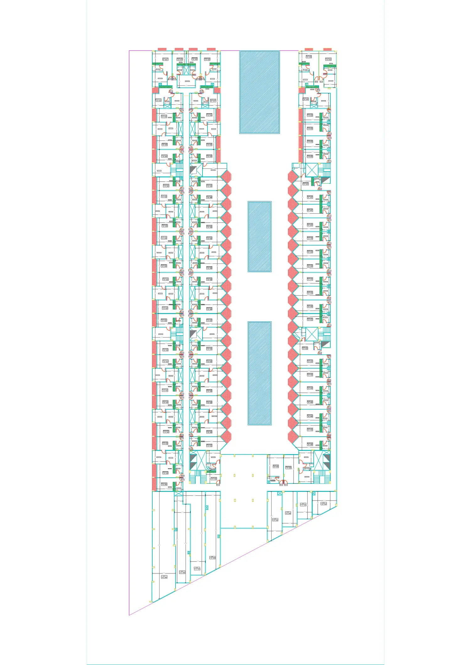 Developer-supplied A Marina Blue ground floor plan preview