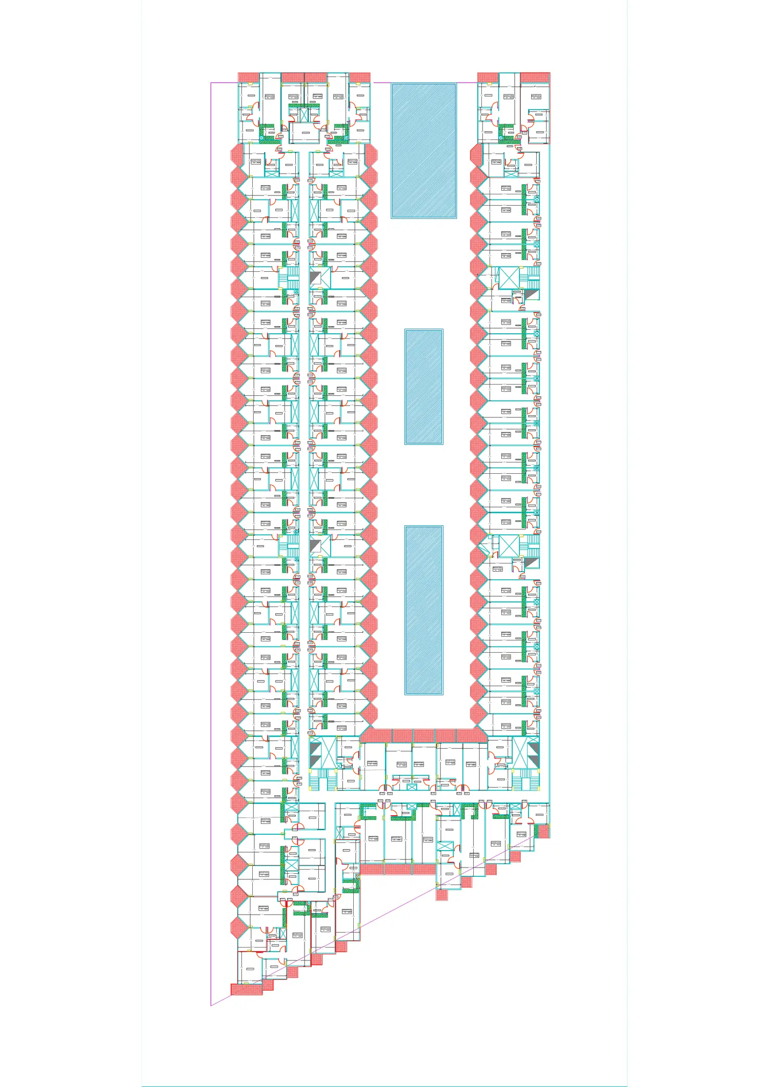 Developer-supplied A Marina Blue typical floor plan preview