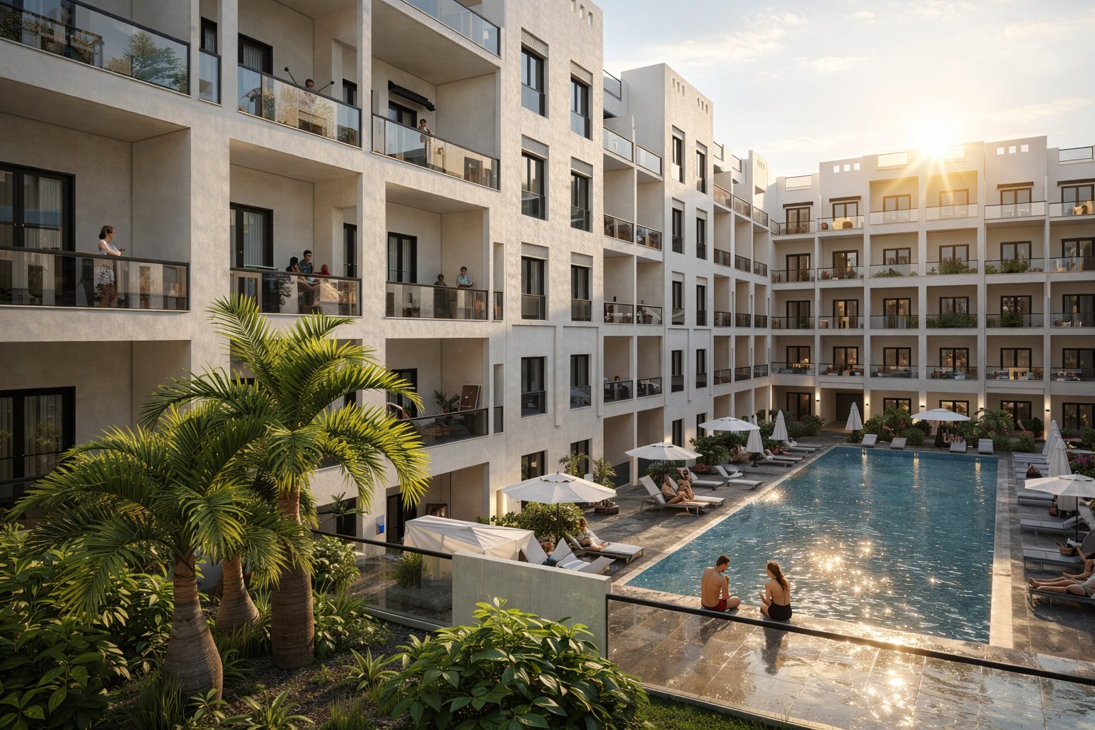 AQUA ORGWAN Resort facade and landscape view