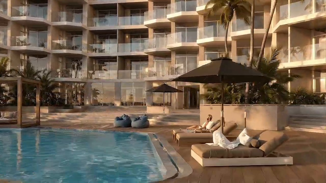 Sea Breeze Resort landscaped pool deck