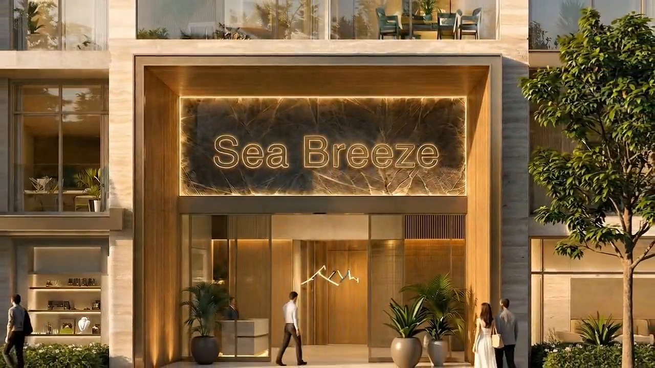 Sea Breeze Resort main entrance visualization