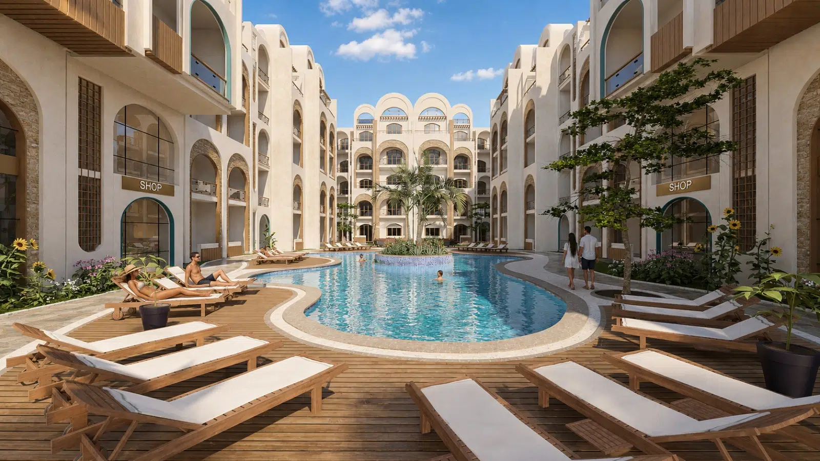 92 sqm Pool and Sea View Two-Bedroom Apartment at AMarina Soul