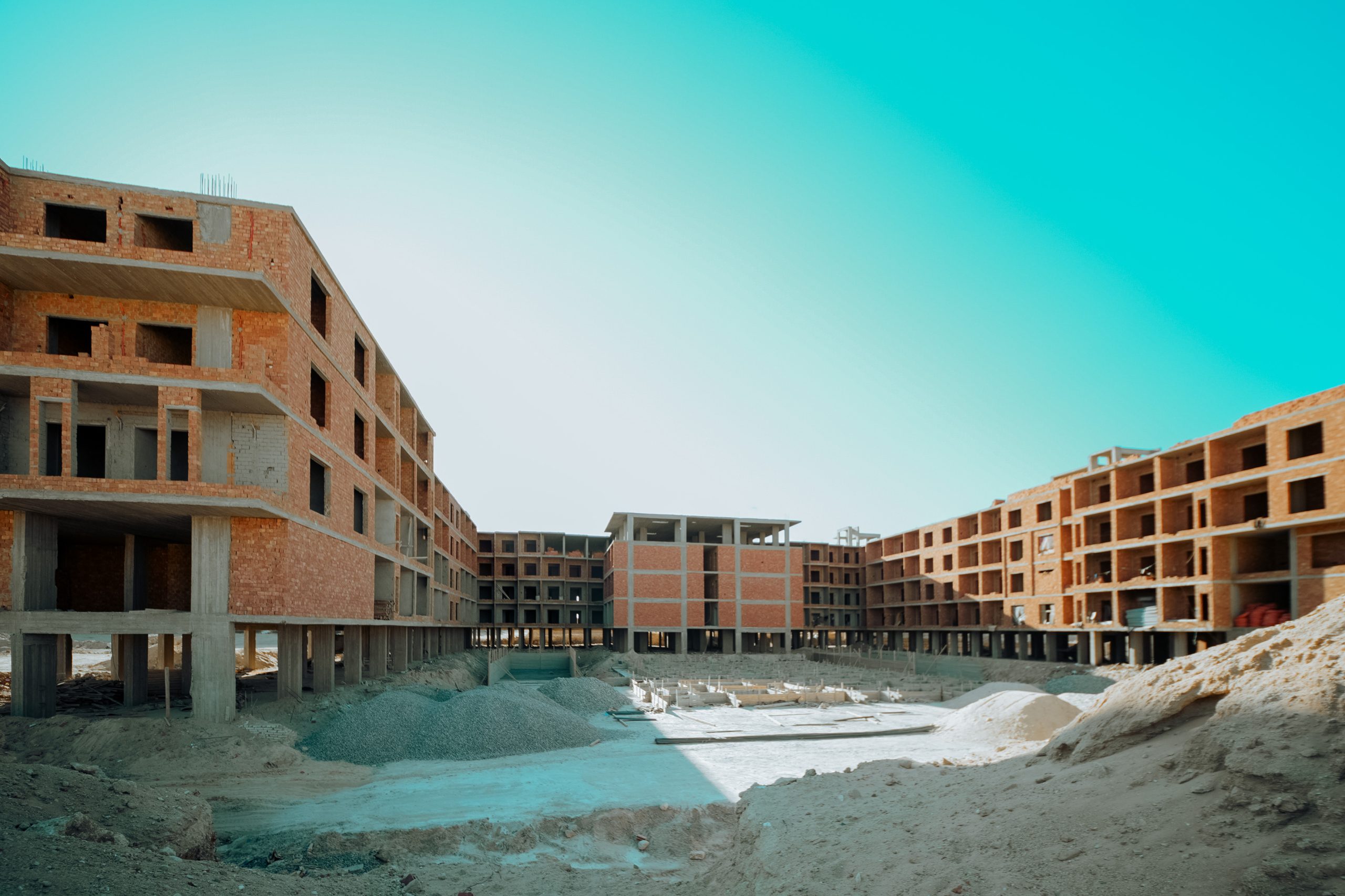 AQUA ORGWAN Resort — construction site view 4, July 2026