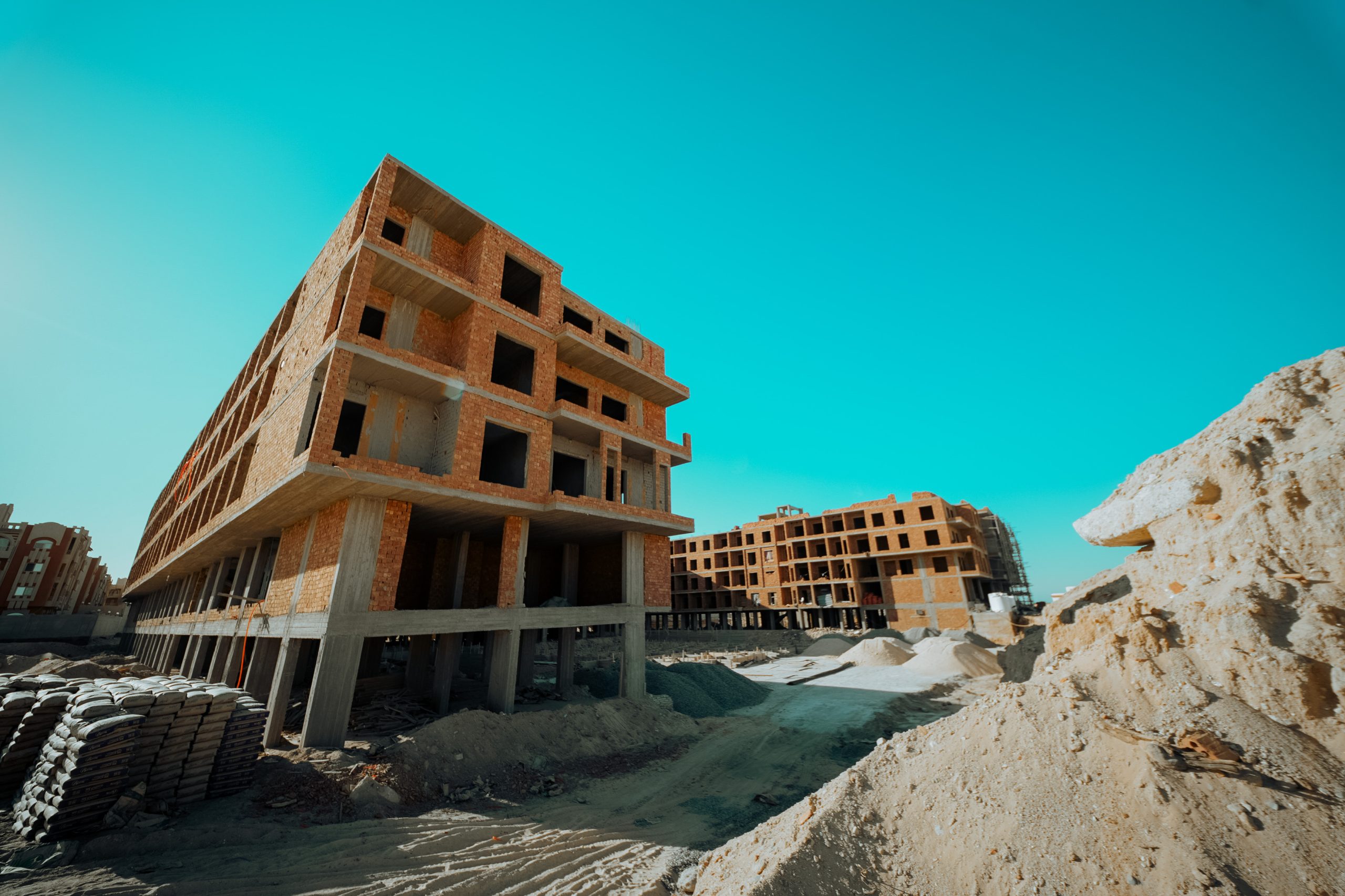 AQUA ORGWAN Resort — construction site view 2, July 2026
