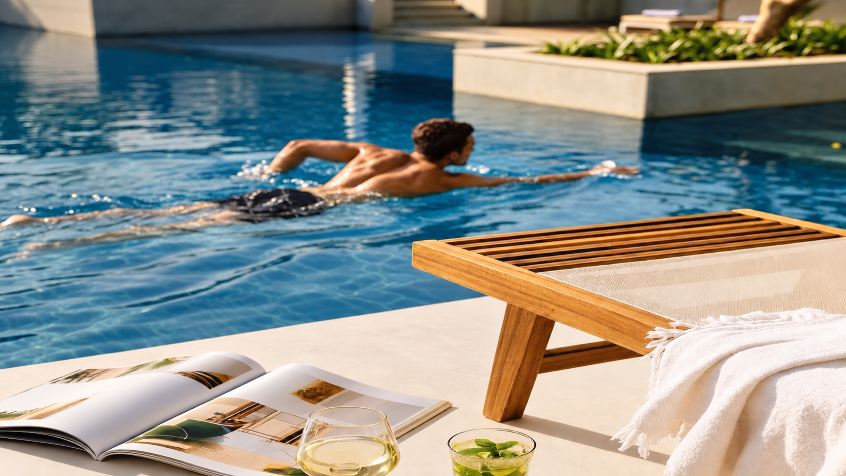 GLORIA Hurghada — Poolside terrace and swimming